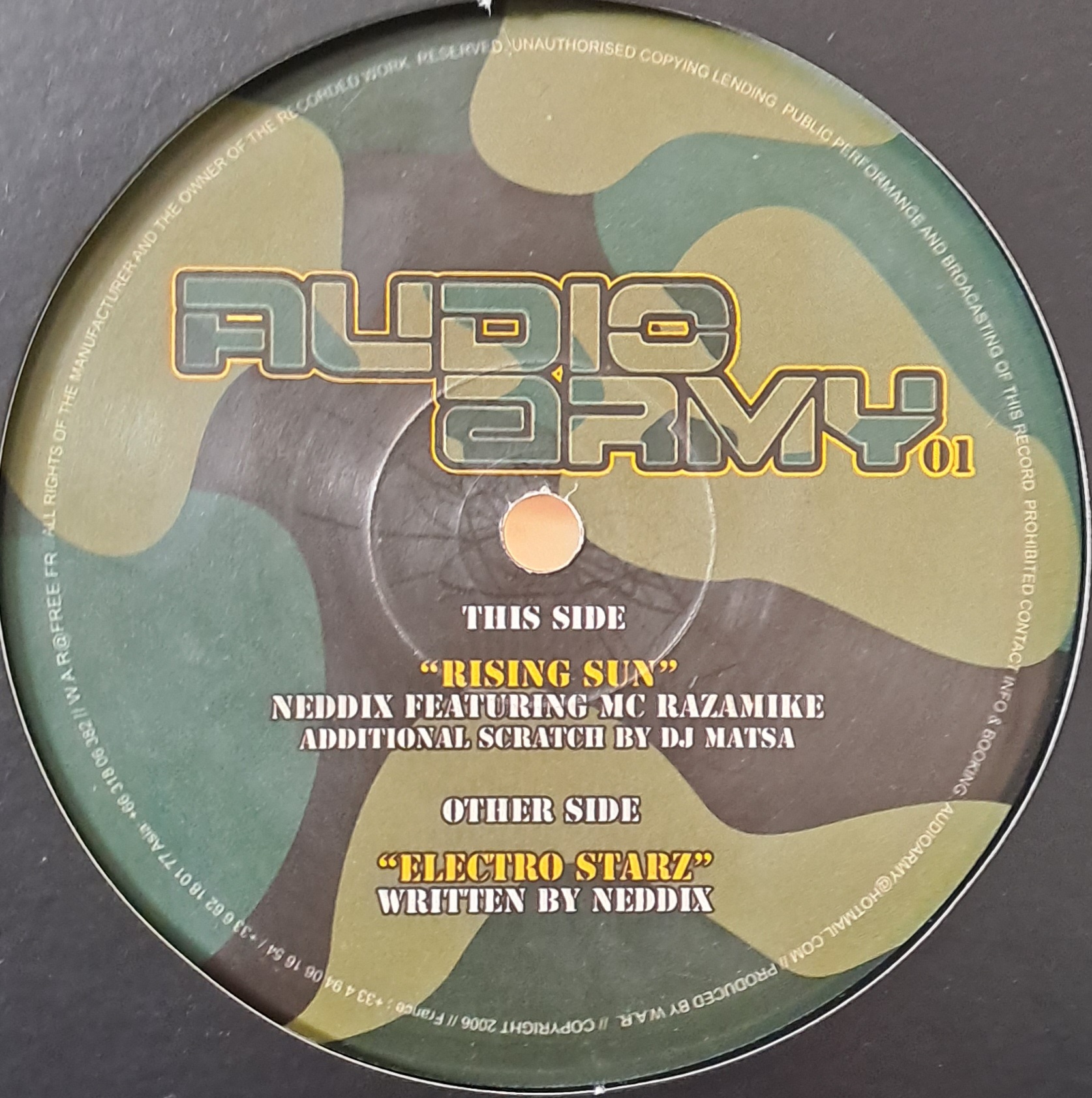 Audio Army 01 - vinyle breakcore